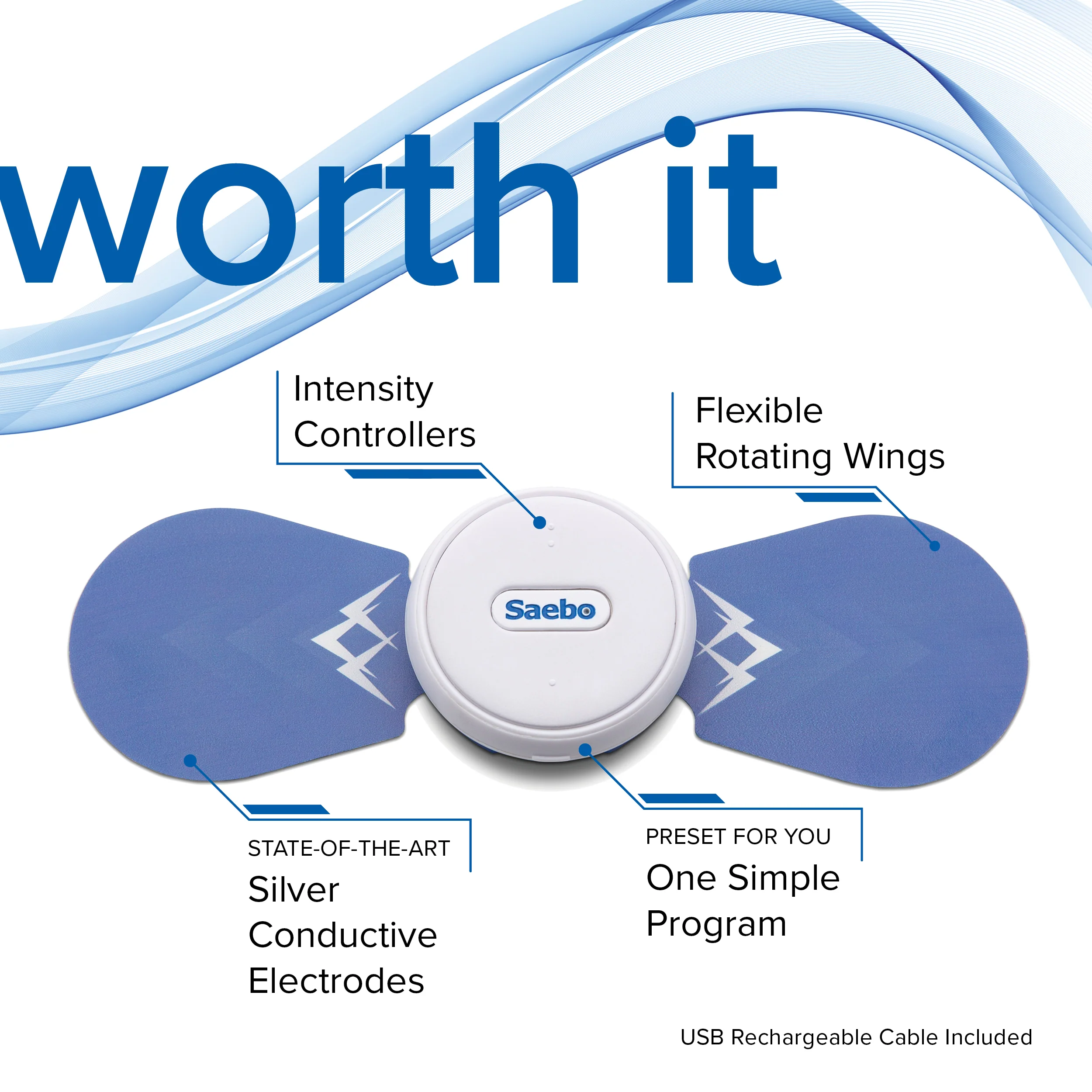 SaeboStim One Wireless Electrical Stimulation Device - Image 10