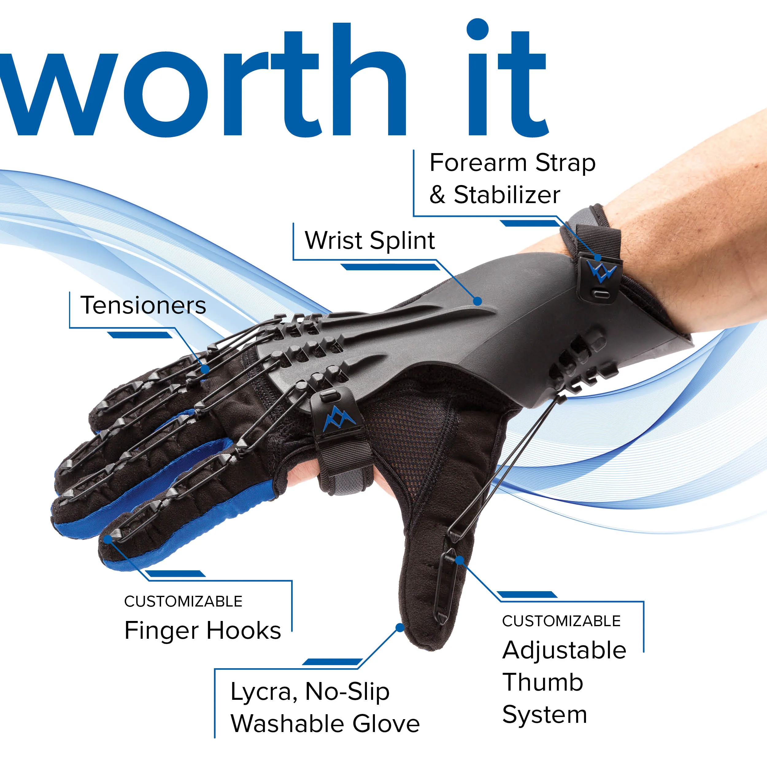 SaeboGlove Hand Therapy Rehabilitation Glove - Image 7